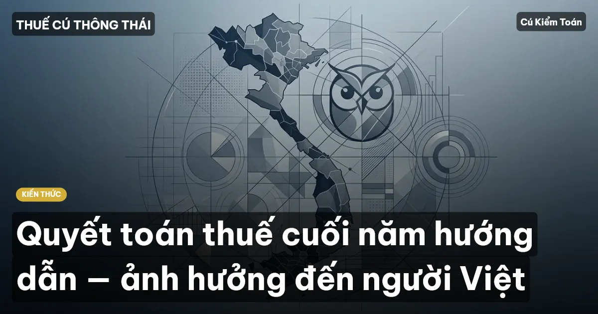 Quyết toán thuế cuối năm hướng dẫn — ảnh hưởng đến người Việt