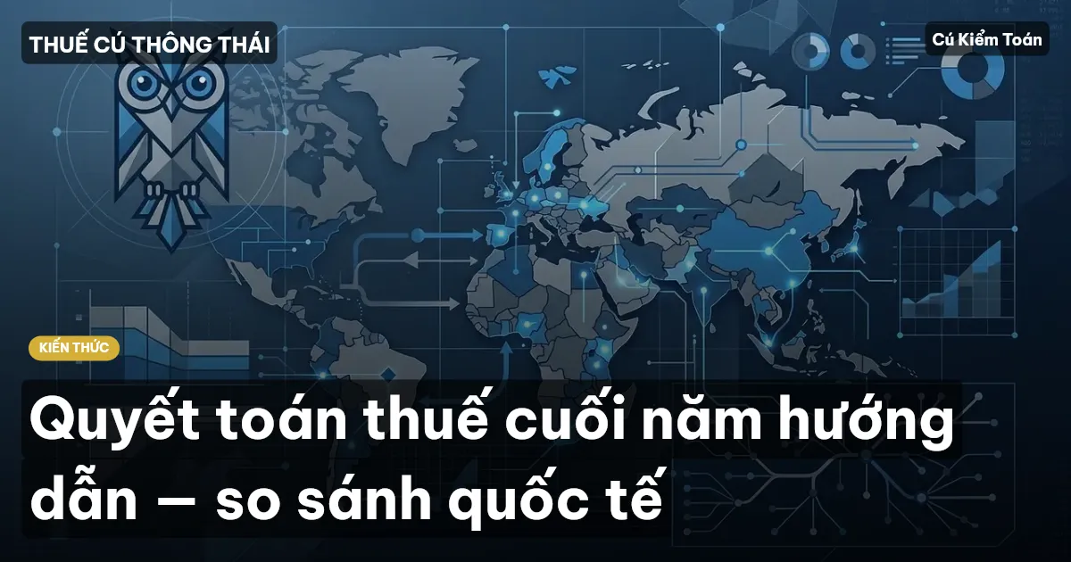 Quyết toán thuế cuối năm hướng dẫn — so sánh quốc tế