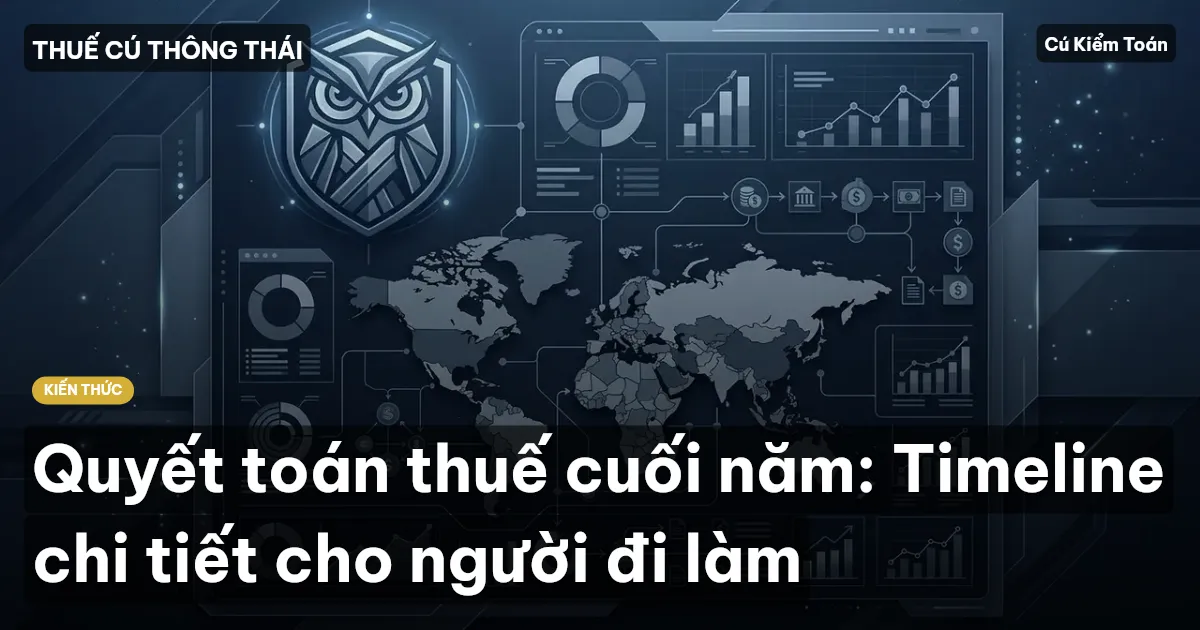 Quyết toán thuế cuối năm: Timeline chi tiết cho người đi làm