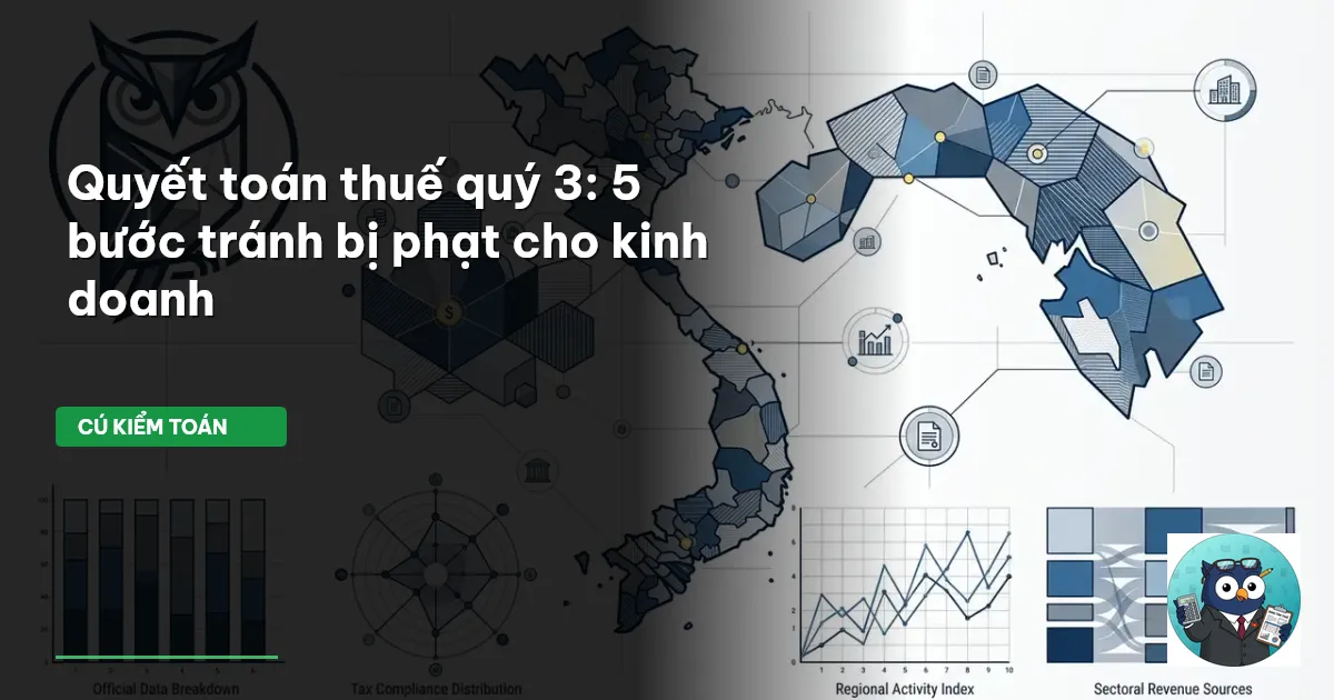Quyết toán thuế quý 3: 5 bước tránh bị phạt cho kinh doanh