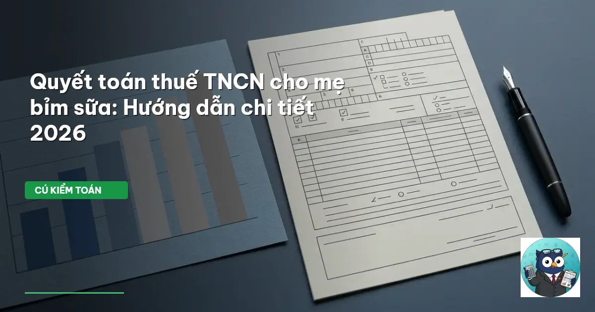 quyết toán thuế mẹ bỉm sữa