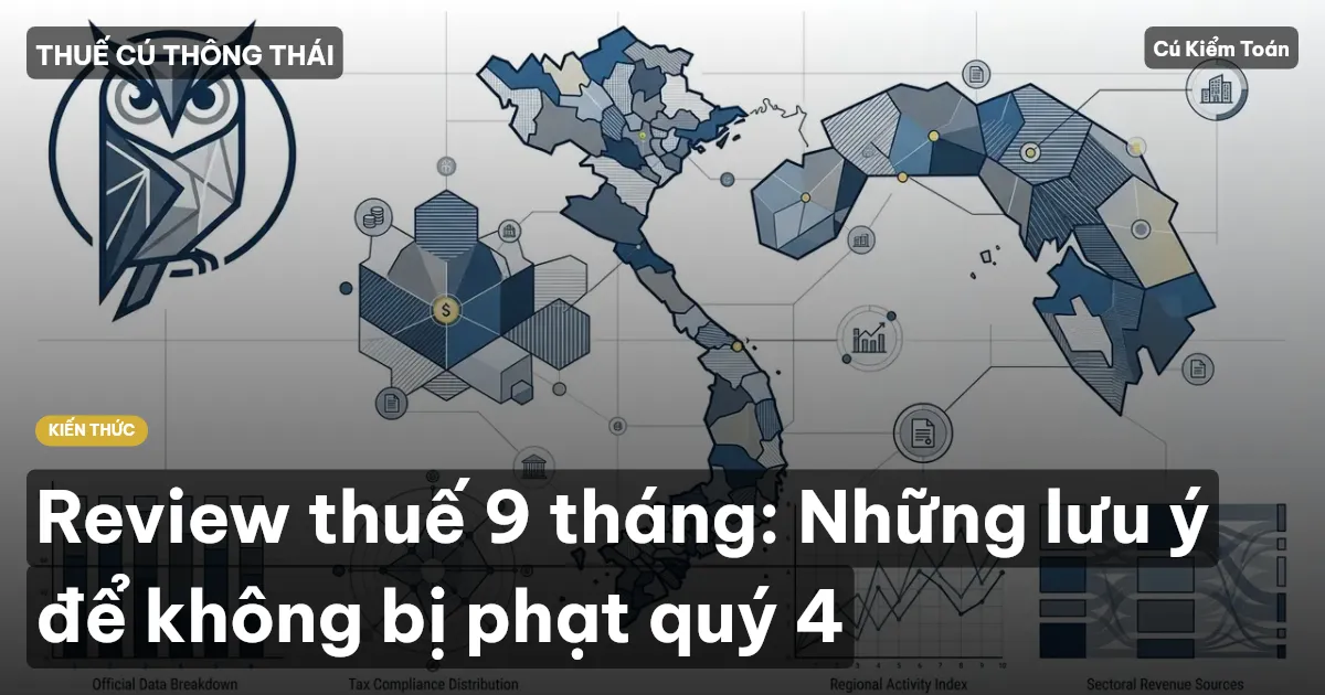 Review thuế 9 tháng: Những lưu ý để không bị phạt quý 4