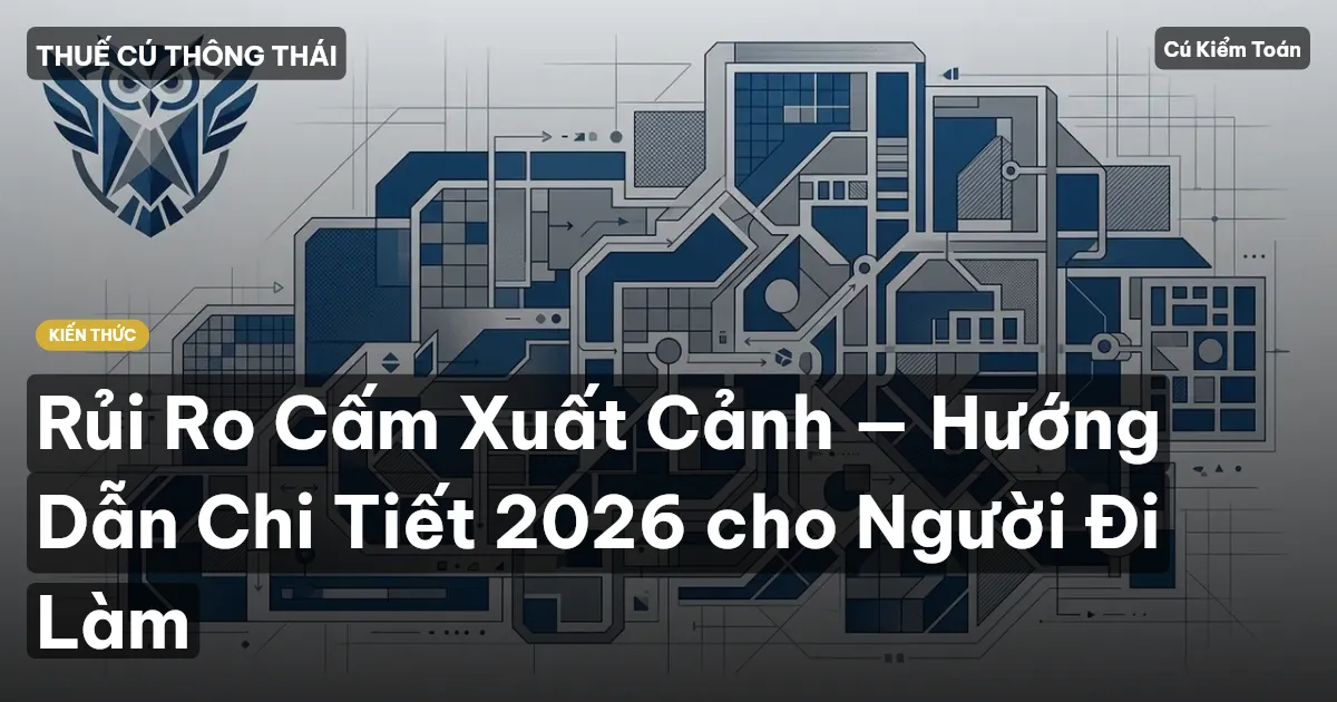 Rủi Ro Cấm Xuất Cảnh — Hướng Dẫn Chi Tiết 2026 cho Người Đi Làm