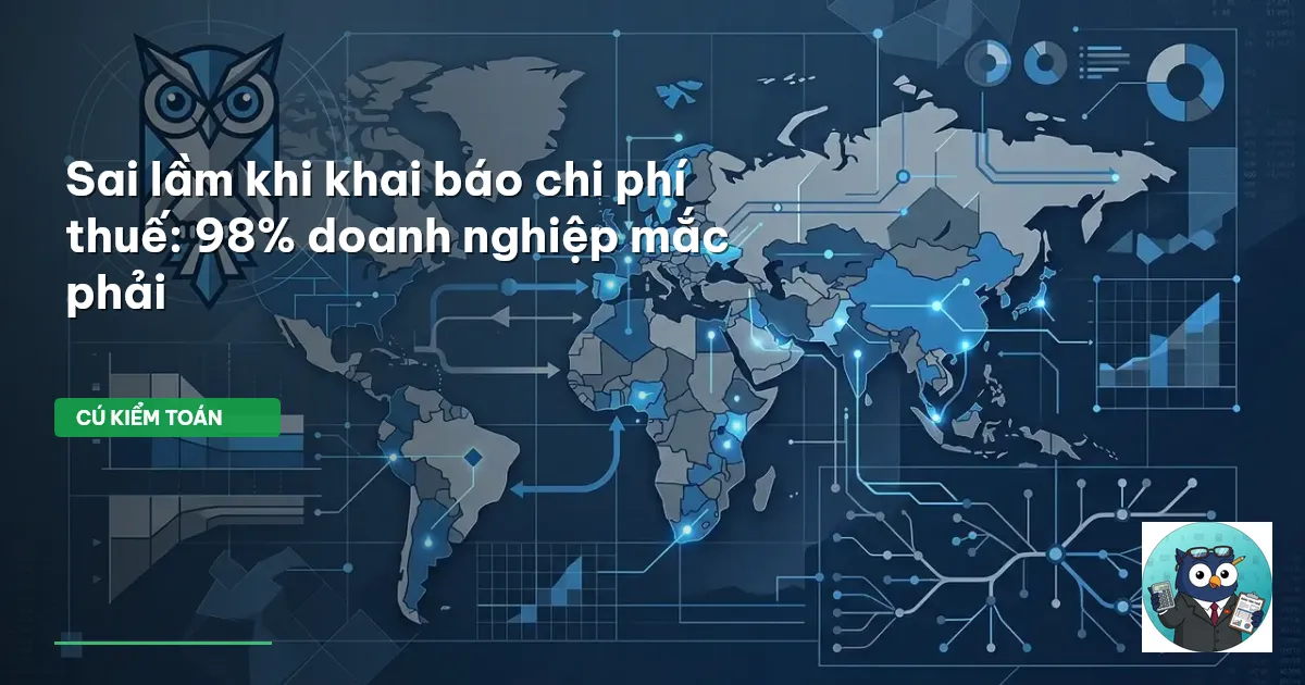 Sai lầm khi khai báo chi phí thuế: 98% doanh nghiệp mắc phải