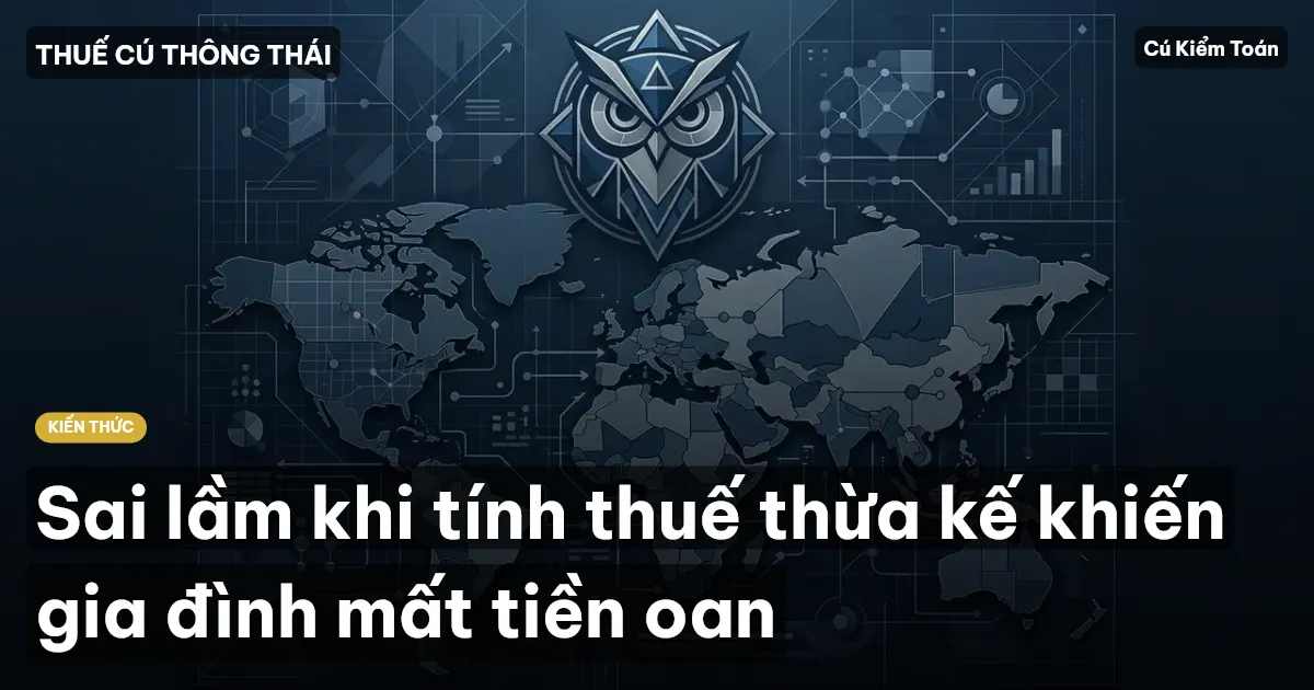 Sai lầm khi tính thuế thừa kế khiến gia đình mất tiền oan