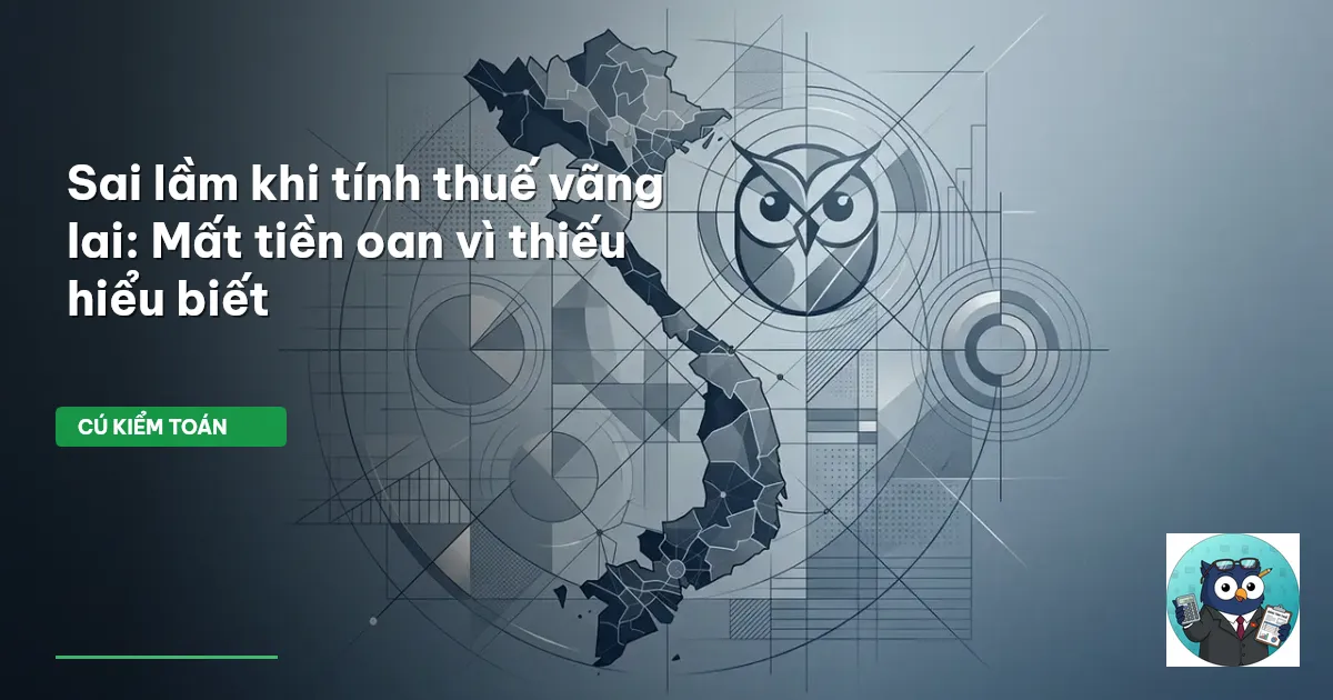 Sai lầm khi tính thuế vãng lai: Mất tiền oan vì thiếu hiểu biết