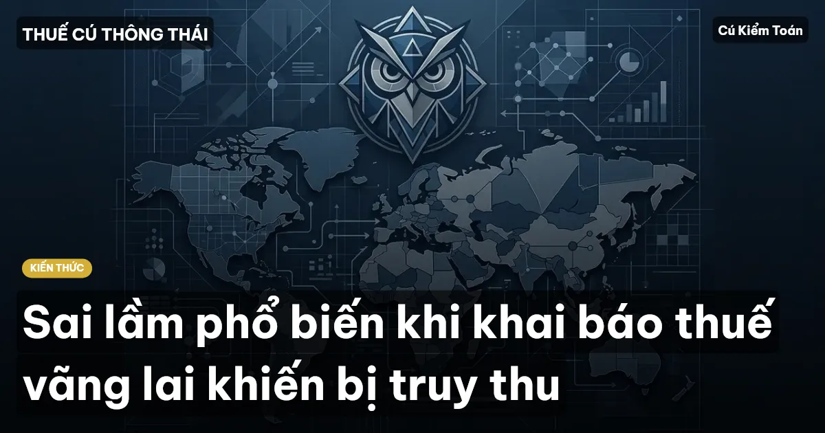Sai lầm phổ biến khi khai báo thuế vãng lai khiến bị truy thu