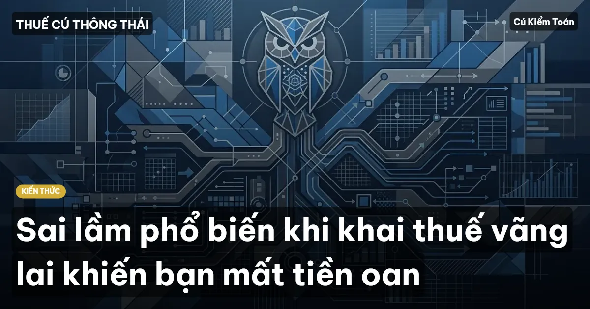 Sai lầm phổ biến khi khai thuế vãng lai khiến bạn mất tiền oan