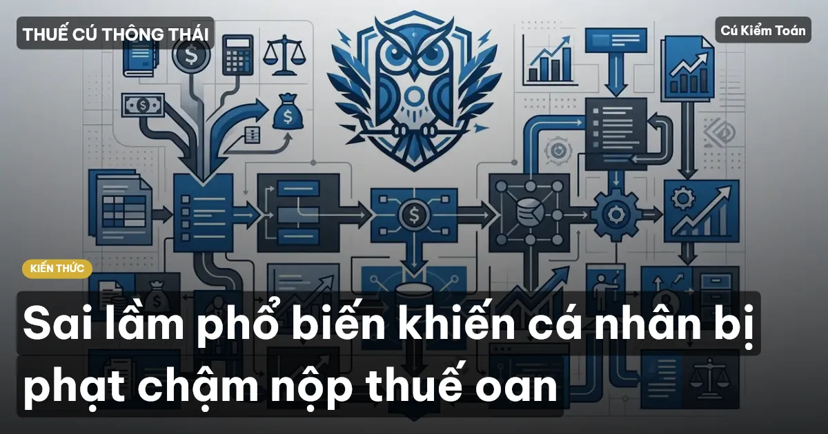 Sai lầm phổ biến khiến cá nhân bị phạt chậm nộp thuế oan