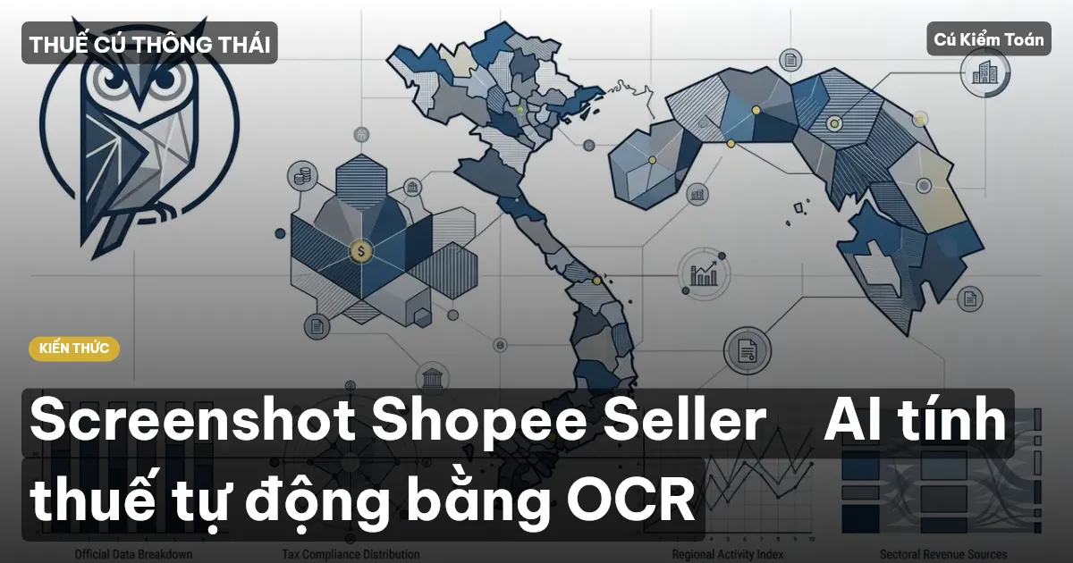 Screenshot Shopee Seller → AI tính thuế tự động bằng OCR