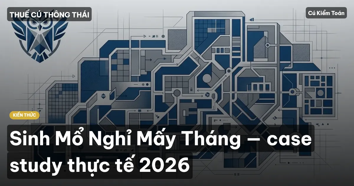 Sinh Mổ Nghỉ Mấy Tháng — case study thực tế 2026