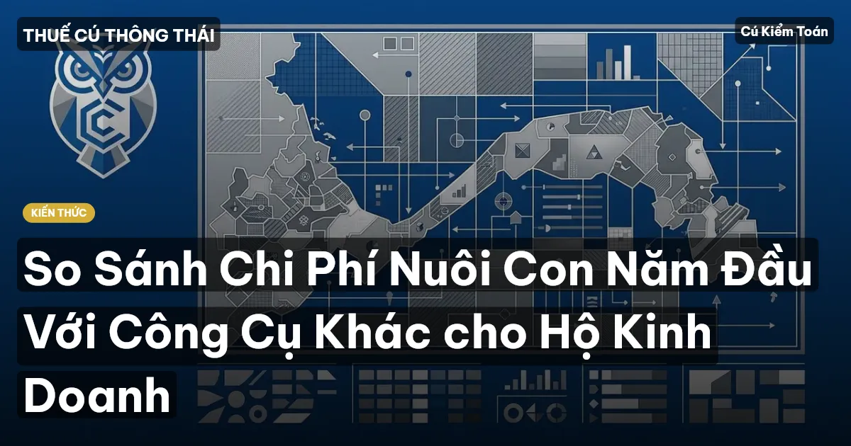 So Sánh Chi Phí Nuôi Con Năm Đầu Với Công Cụ Khác cho Hộ Kinh Doanh