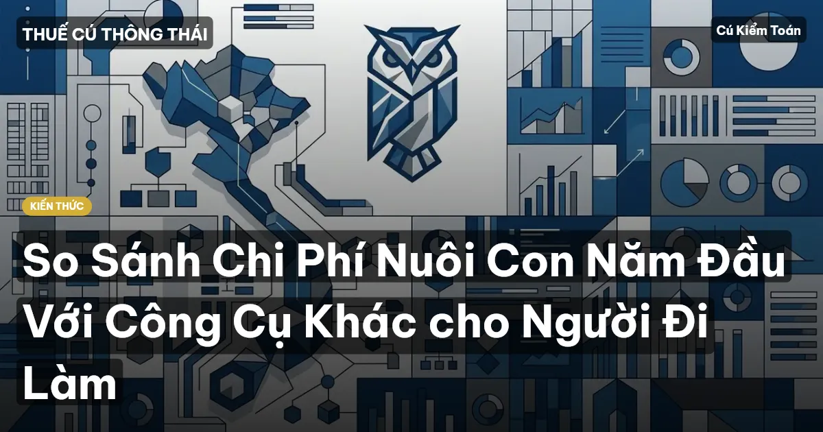 So Sánh Chi Phí Nuôi Con Năm Đầu Với Công Cụ Khác cho Người Đi Làm