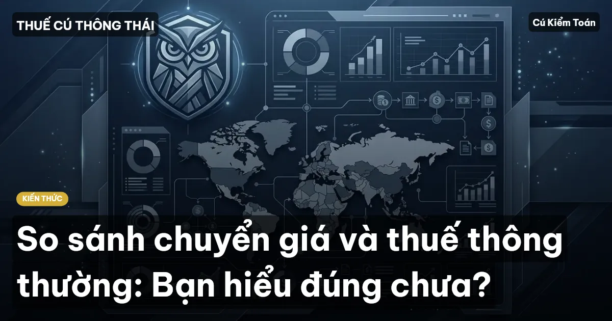 So sánh chuyển giá và thuế thông thường: Bạn hiểu đúng chưa?