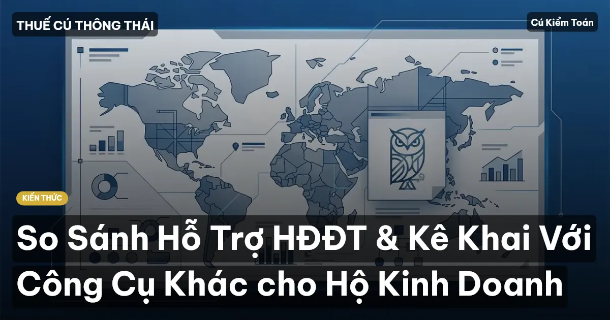So Sánh Hỗ Trợ HĐĐT & Kê Khai Với Công Cụ Khác cho Hộ Kinh Doanh