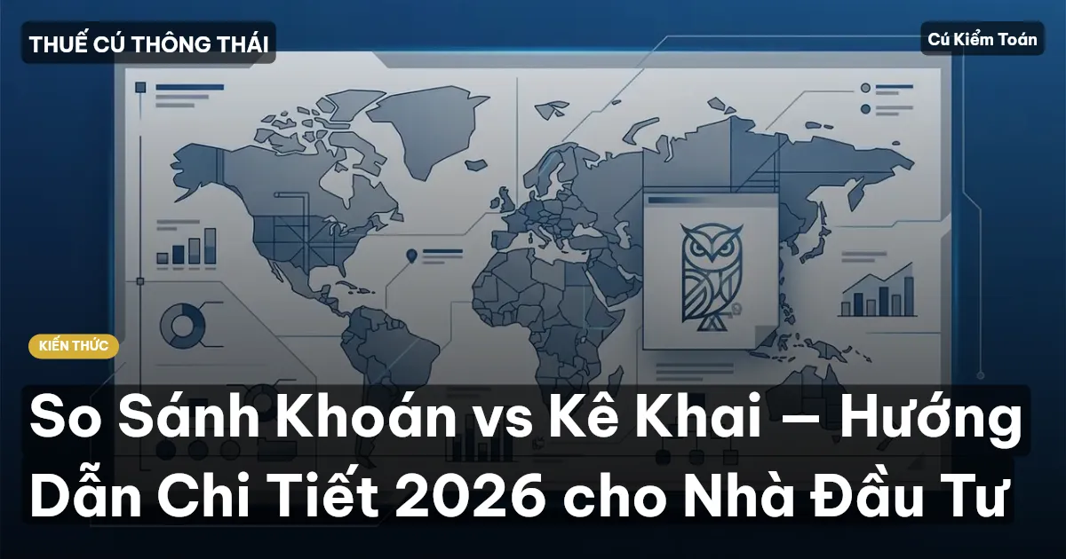 So Sánh Khoán vs Kê Khai — Hướng Dẫn Chi Tiết 2026 cho Nhà Đầu Tư