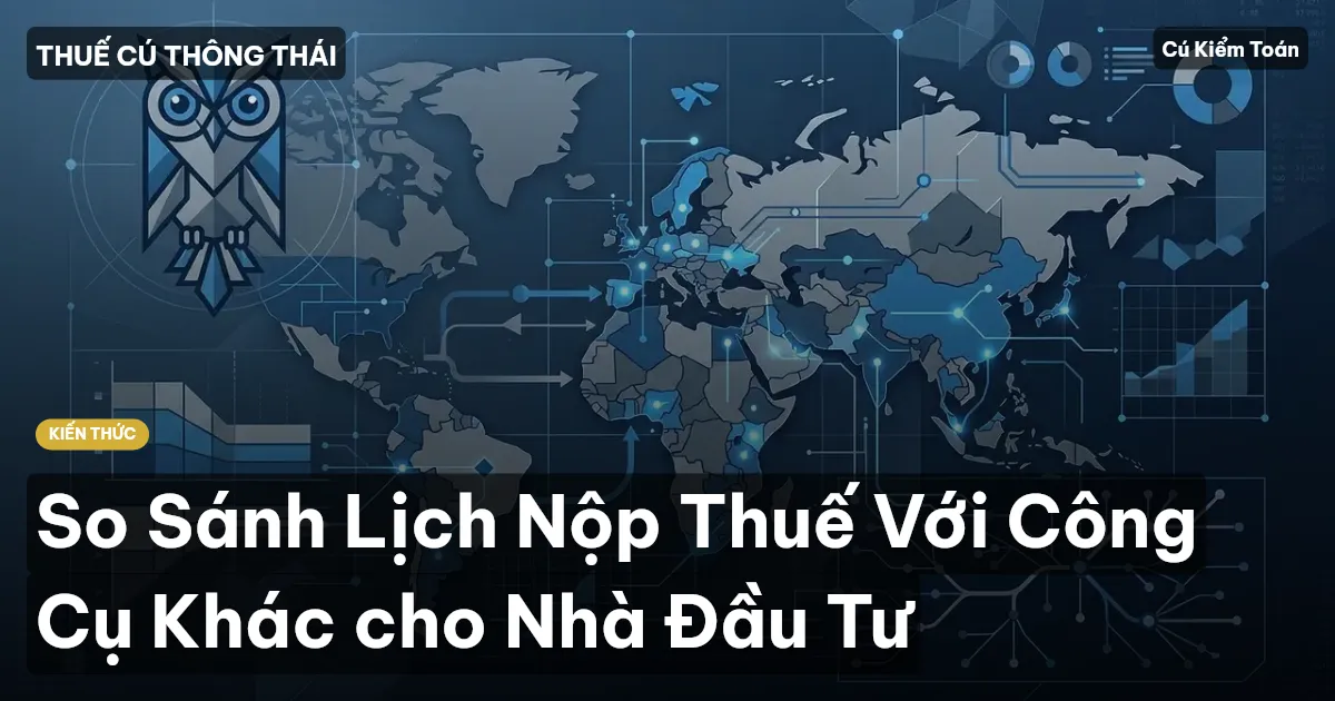 So Sánh Lịch Nộp Thuế Với Công Cụ Khác cho Nhà Đầu Tư