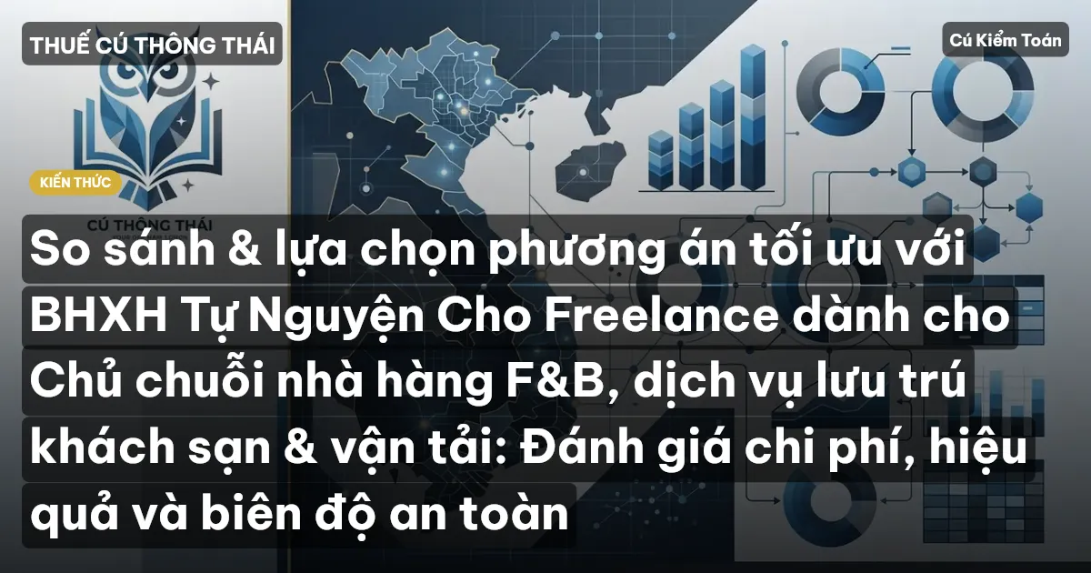 So sánh & lựa chọn phương án tối ưu với BHXH Tự Nguyện Cho Freelance dành cho Chủ chuỗi nhà hàng F&B, dịch vụ lưu trú khách sạn & vận tải: Đánh giá chi phí, hiệu quả và biên độ an toàn