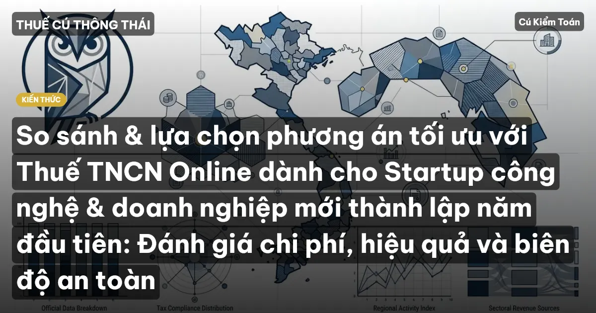 So sánh & lựa chọn phương án tối ưu với Thuế TNCN Online dành cho Startup công nghệ & doanh nghiệp mới thành lập năm đầu tiên: Đánh giá chi phí, hiệu quả và biên độ an toàn