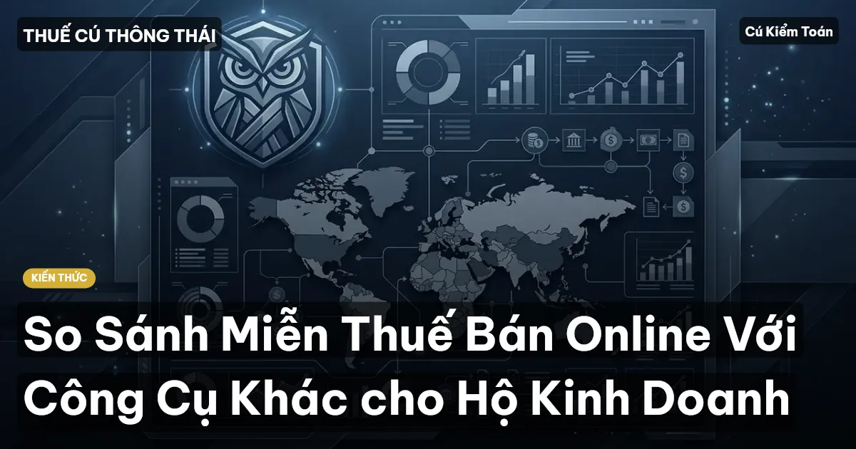 So Sánh Miễn Thuế Bán Online Với Công Cụ Khác cho Hộ Kinh Doanh