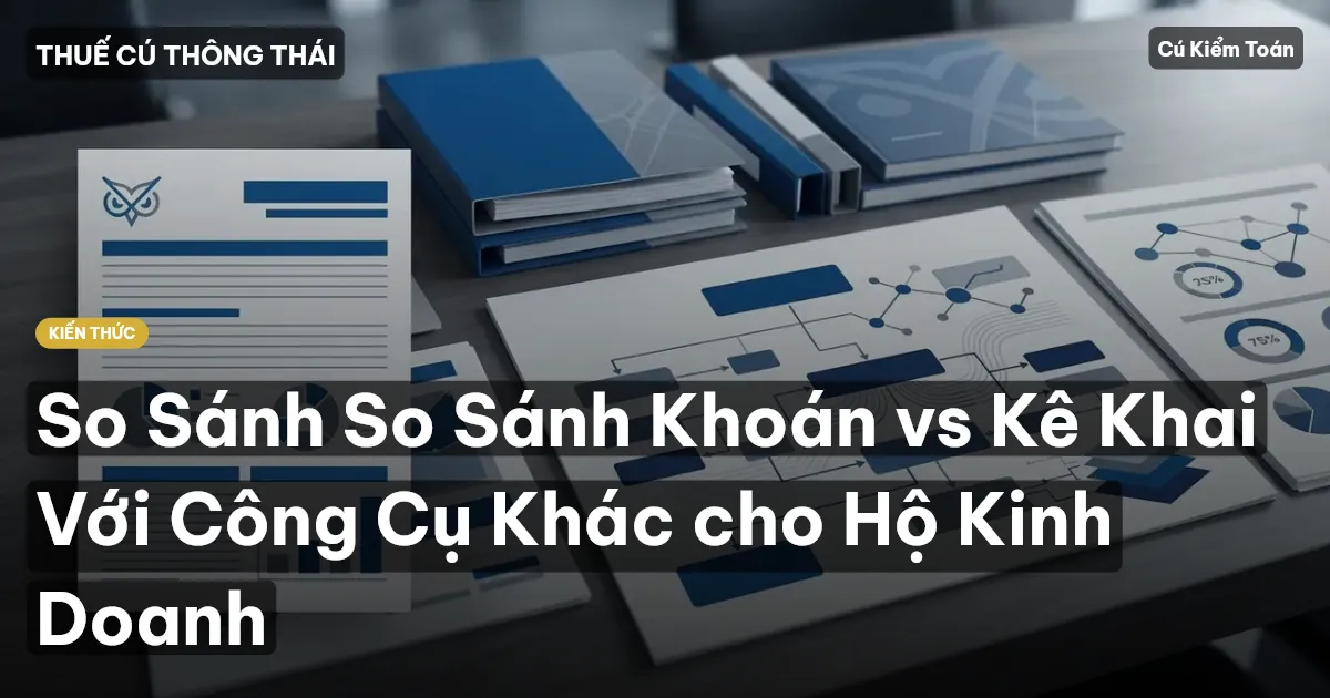 So Sánh So Sánh Khoán vs Kê Khai Với Công Cụ Khác cho Hộ Kinh Doanh