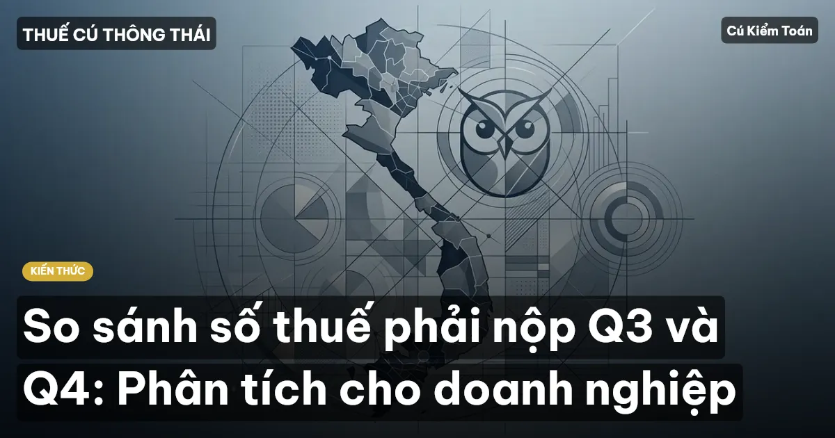 So sánh số thuế phải nộp Q3 và Q4: Phân tích cho doanh nghiệp