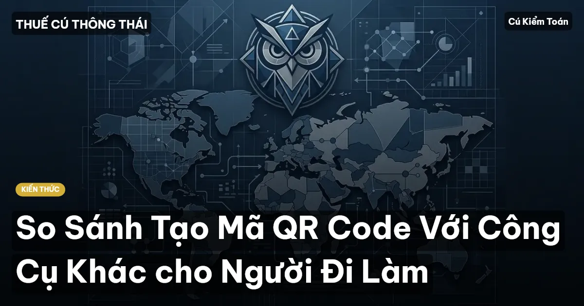 So Sánh Tạo Mã QR Code Với Công Cụ Khác cho Người Đi Làm