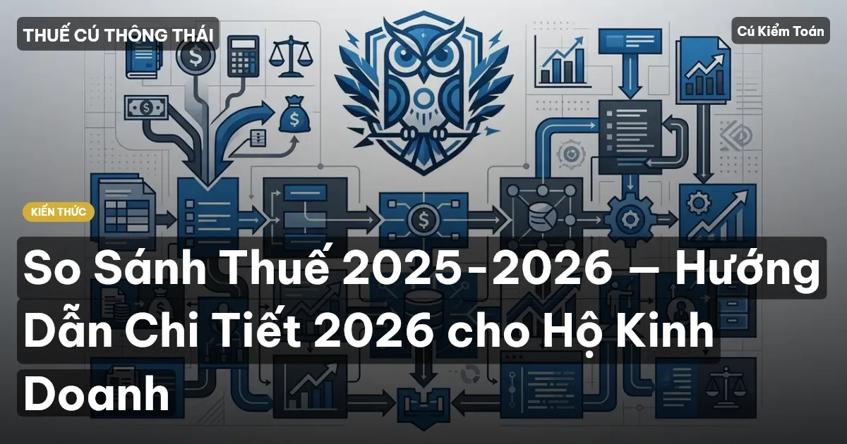 So Sánh Thuế 2025-2026 — Hướng Dẫn Chi Tiết 2026 cho Hộ Kinh Doanh
