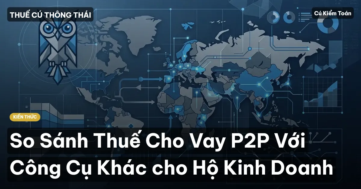 So Sánh Thuế Cho Vay P2P Với Công Cụ Khác cho Hộ Kinh Doanh