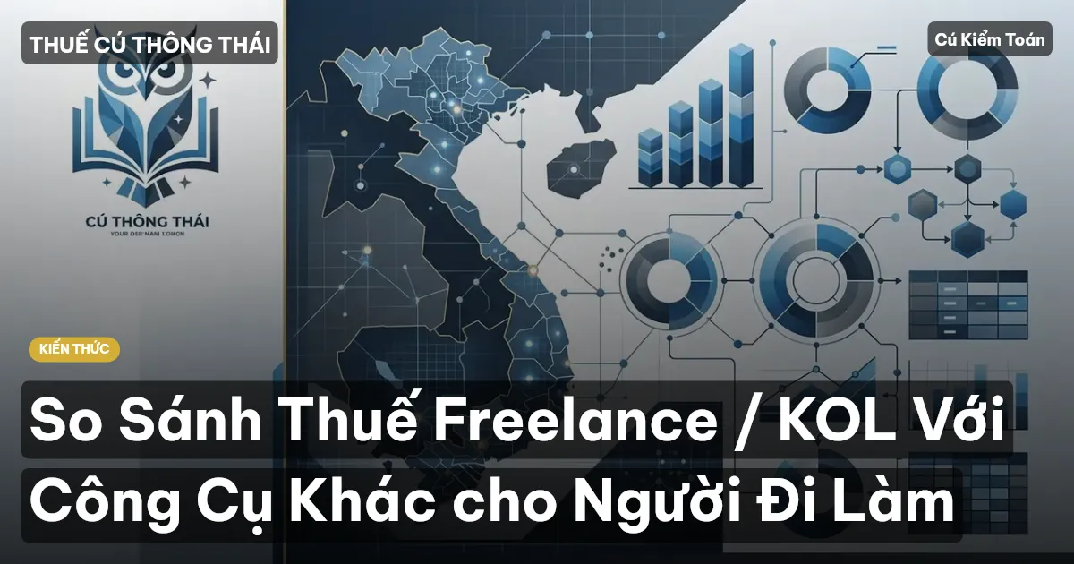 So Sánh Thuế Freelance / KOL Với Công Cụ Khác cho Người Đi Làm