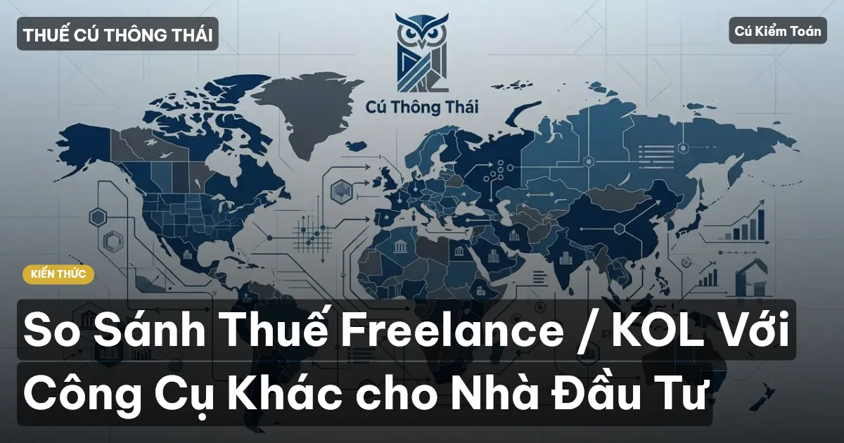 So Sánh Thuế Freelance / KOL Với Công Cụ Khác cho Nhà Đầu Tư