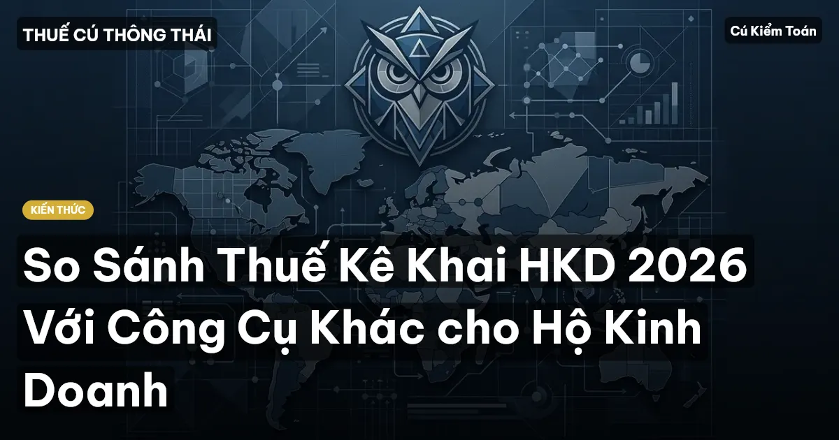 So Sánh Thuế Kê Khai HKD 2026 Với Công Cụ Khác cho Hộ Kinh Doanh