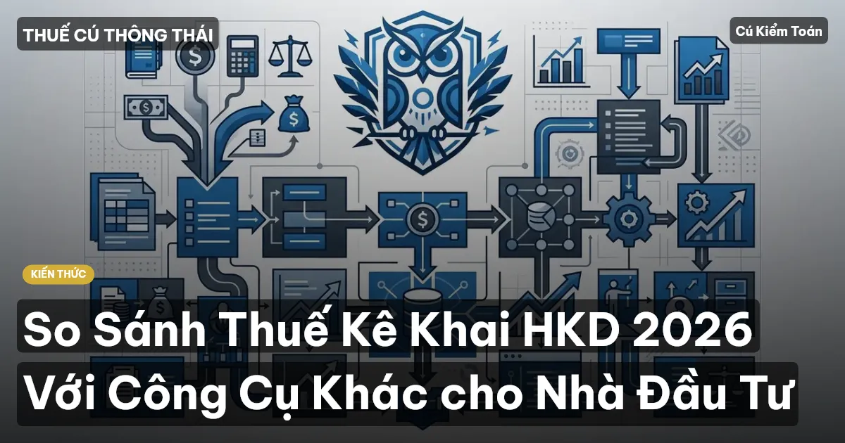 So Sánh Thuế Kê Khai HKD 2026 Với Công Cụ Khác cho Nhà Đầu Tư