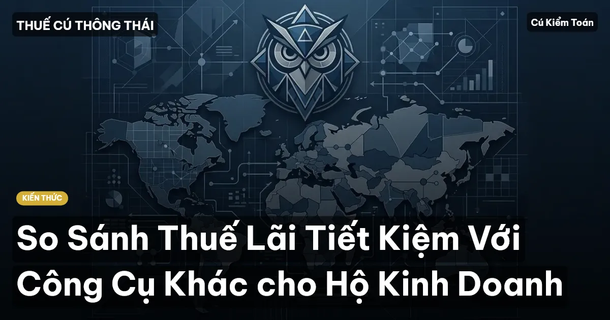 So Sánh Thuế Lãi Tiết Kiệm Với Công Cụ Khác cho Hộ Kinh Doanh