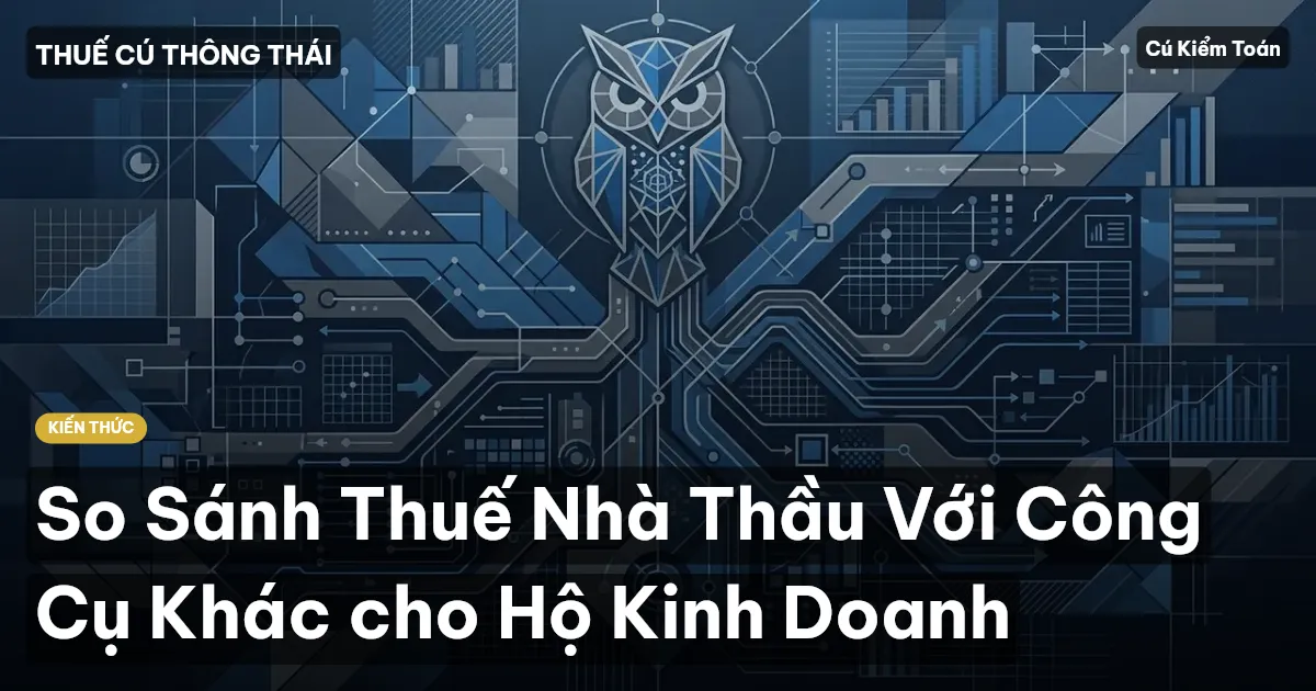 So Sánh Thuế Nhà Thầu Với Công Cụ Khác cho Hộ Kinh Doanh