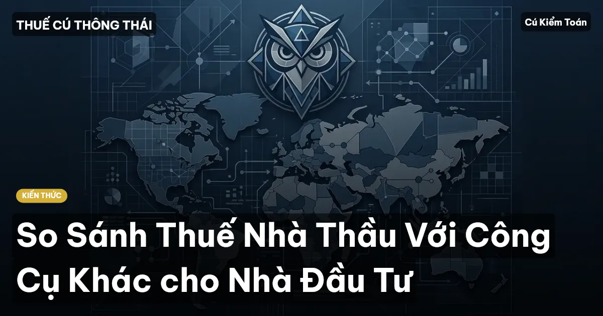 So Sánh Thuế Nhà Thầu Với Công Cụ Khác cho Nhà Đầu Tư