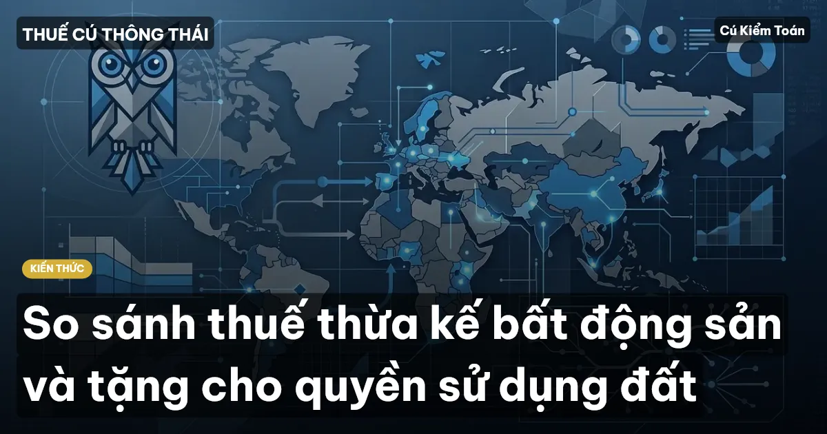 So sánh thuế thừa kế bất động sản và tặng cho quyền sử dụng đất