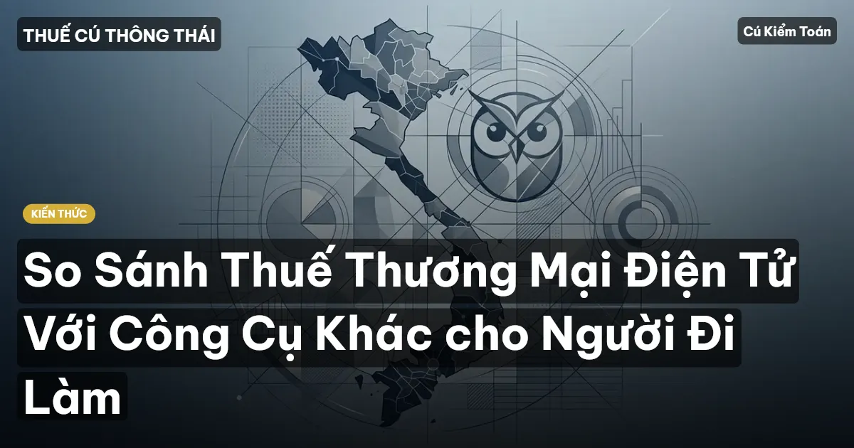 So Sánh Thuế Thương Mại Điện Tử Với Công Cụ Khác cho Người Đi Làm