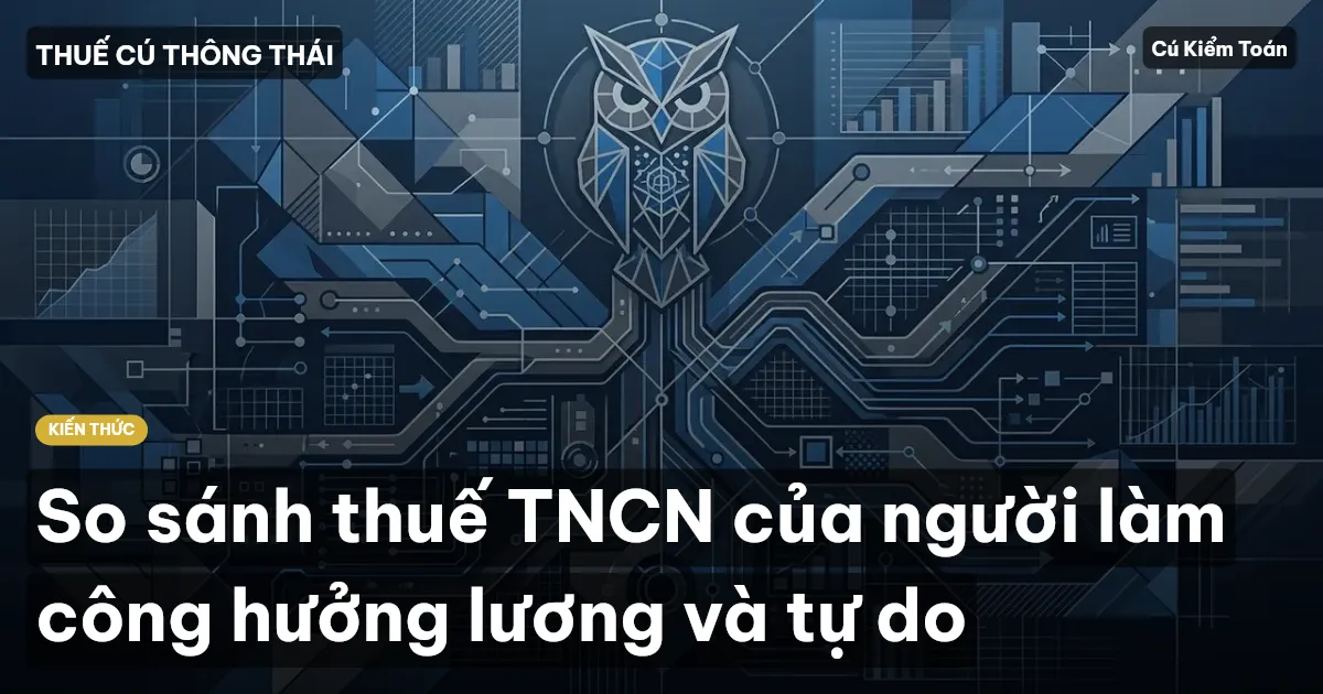 So sánh thuế TNCN của người làm công hưởng lương và tự do