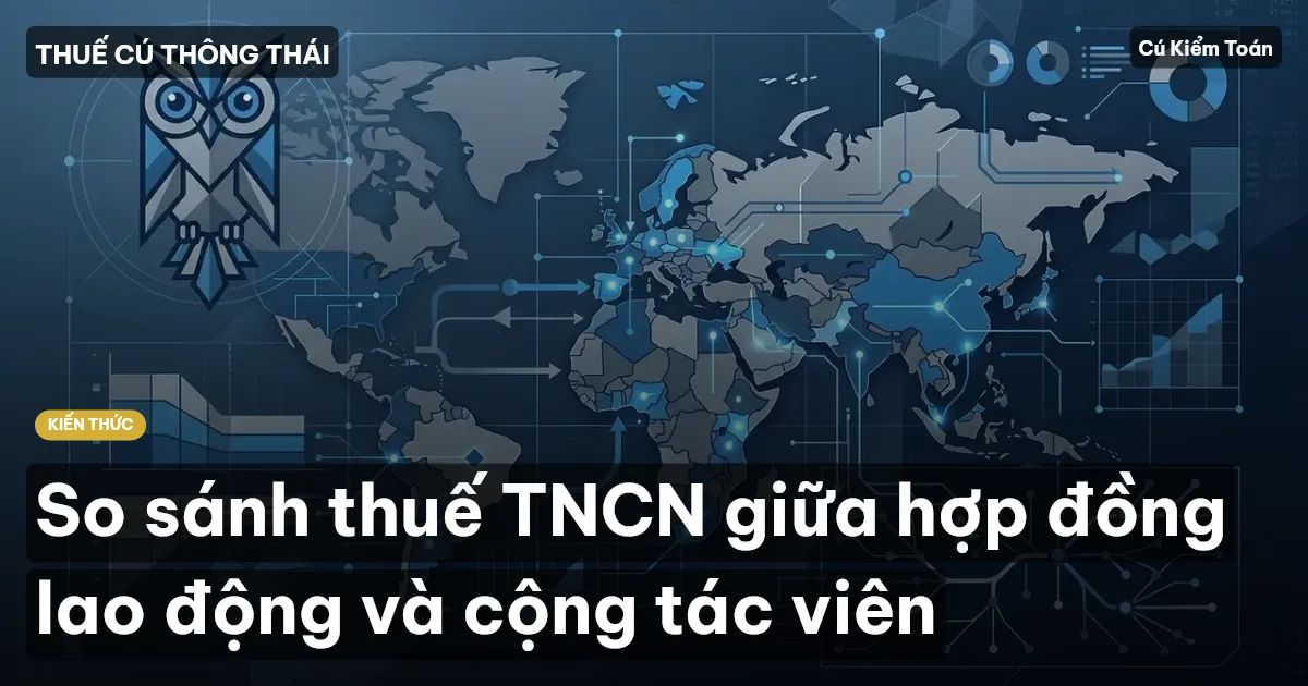 So sánh thuế TNCN giữa hợp đồng lao động và cộng tác viên