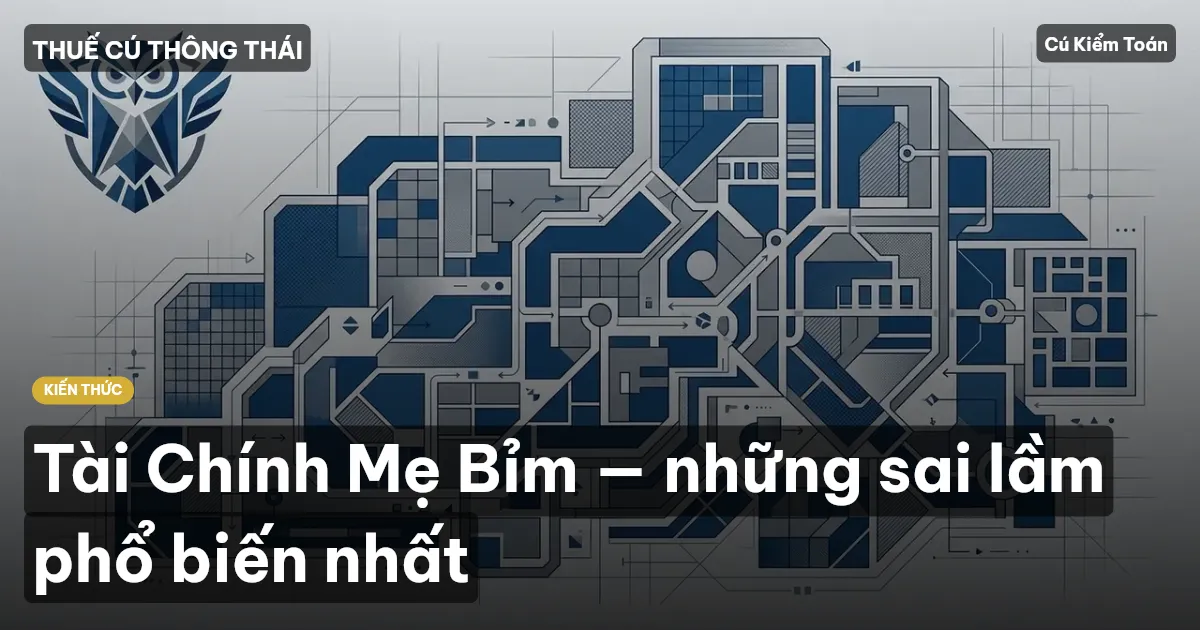 Tài Chính Mẹ Bỉm — những sai lầm phổ biến nhất