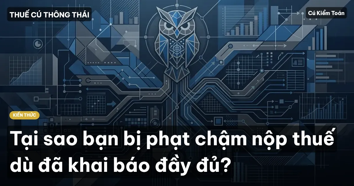 Tại sao bạn bị phạt chậm nộp thuế dù đã khai báo đầy đủ?