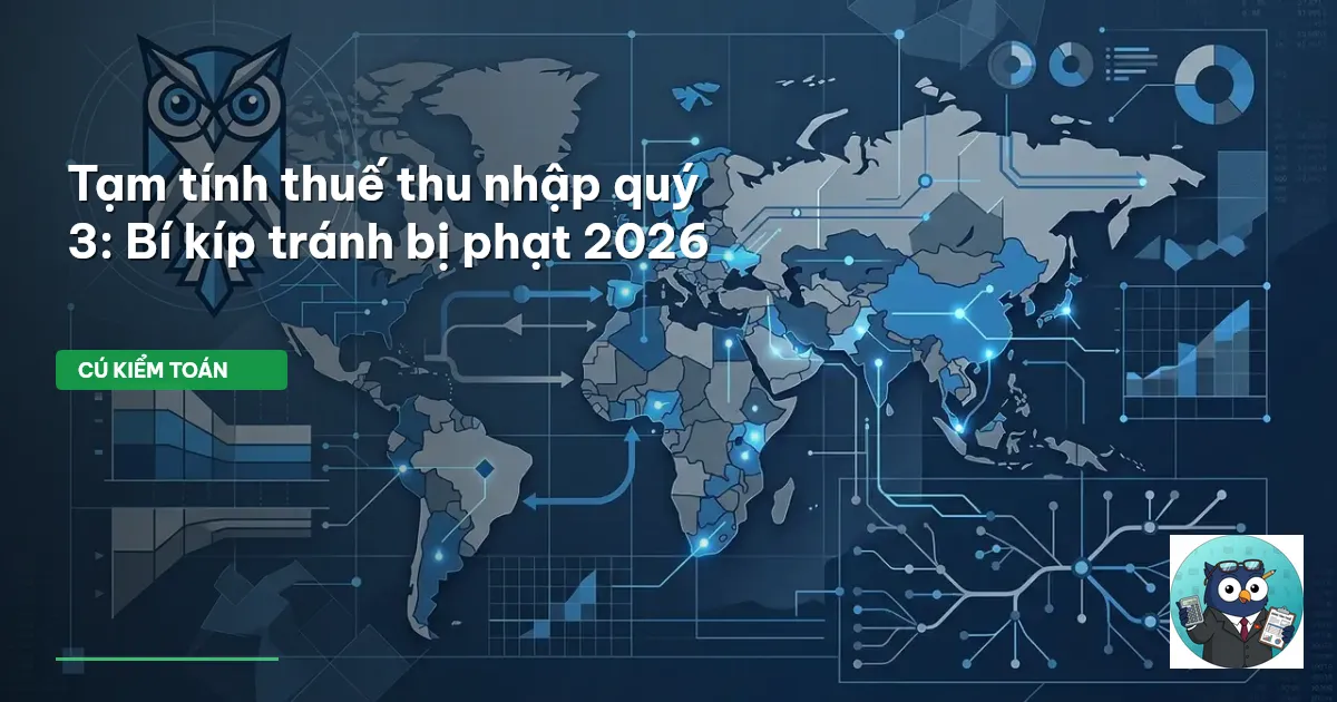 Tạm tính thuế thu nhập quý 3: Bí kíp tránh bị phạt 2026