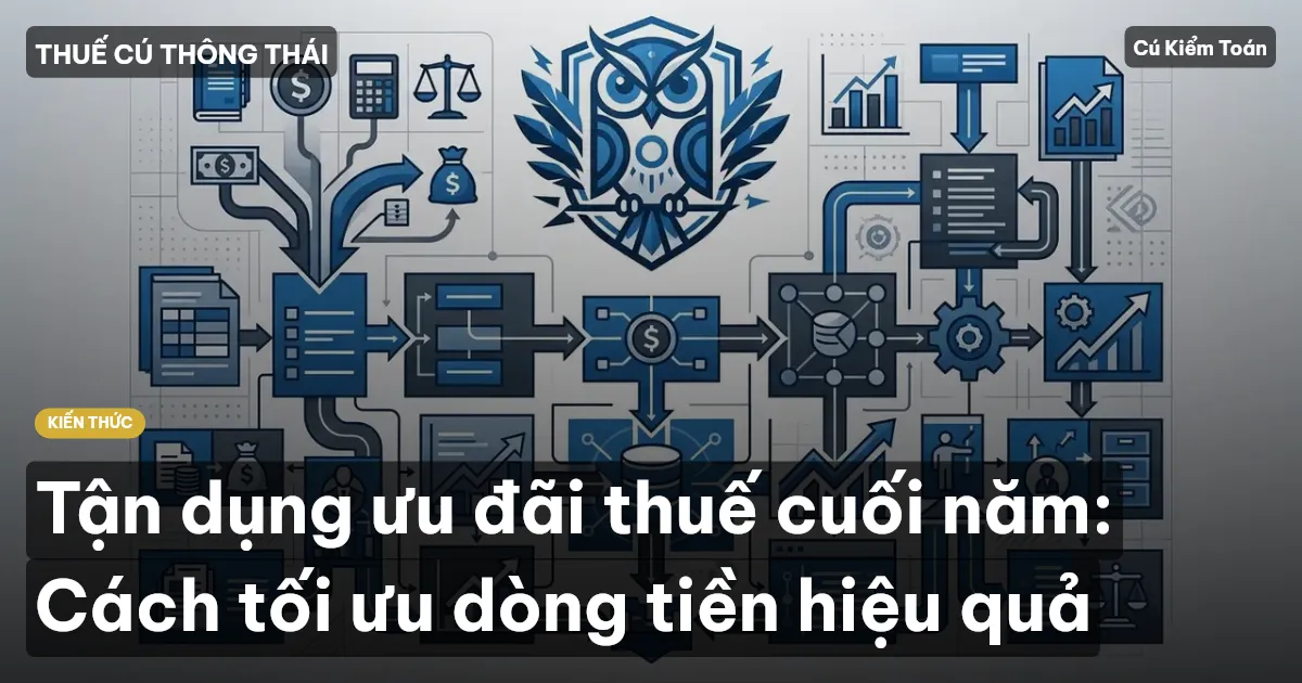 Tận dụng ưu đãi thuế cuối năm: Cách tối ưu dòng tiền hiệu quả