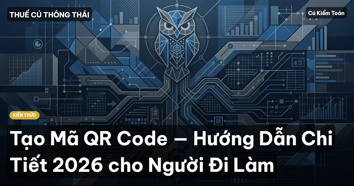 Tạo Mã QR Code — Hướng Dẫn Chi Tiết 2026 cho Người Đi Làm