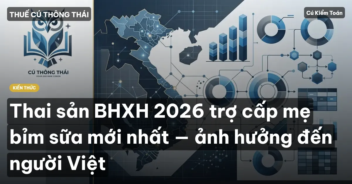 Thai sản BHXH 2026 trợ cấp mẹ bỉm sữa mới nhất — ảnh hưởng đến người Việt