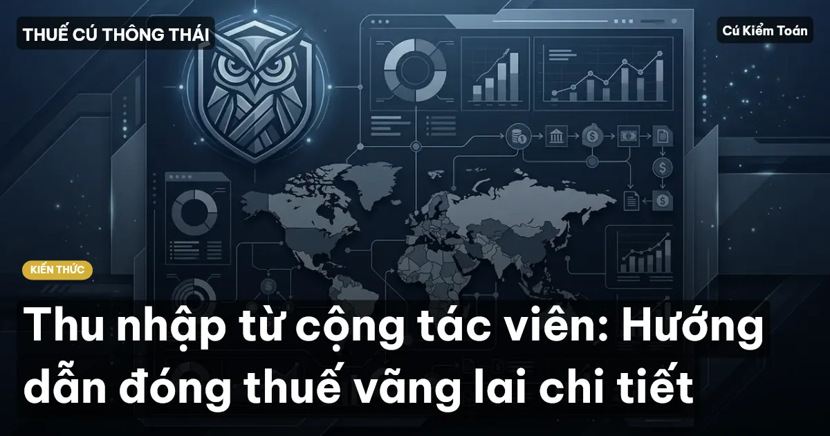Thu nhập từ cộng tác viên: Hướng dẫn đóng thuế vãng lai chi tiết