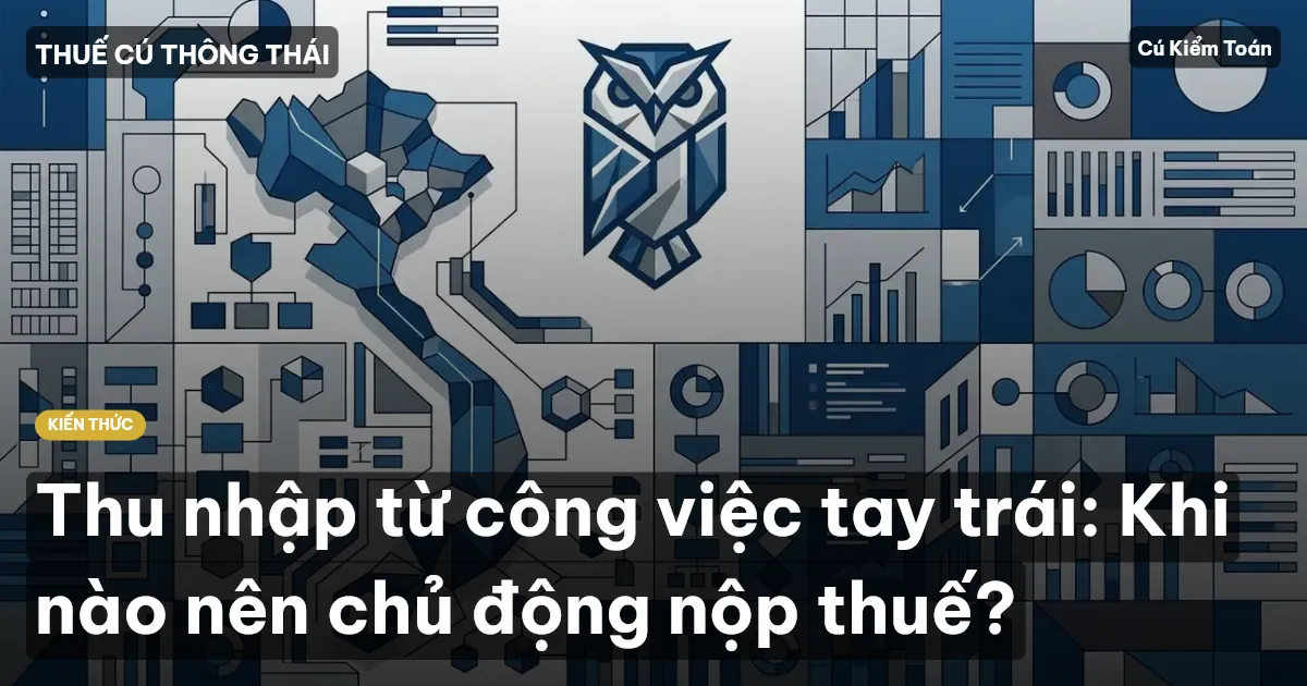 Thu nhập từ công việc tay trái: Khi nào nên chủ động nộp thuế?