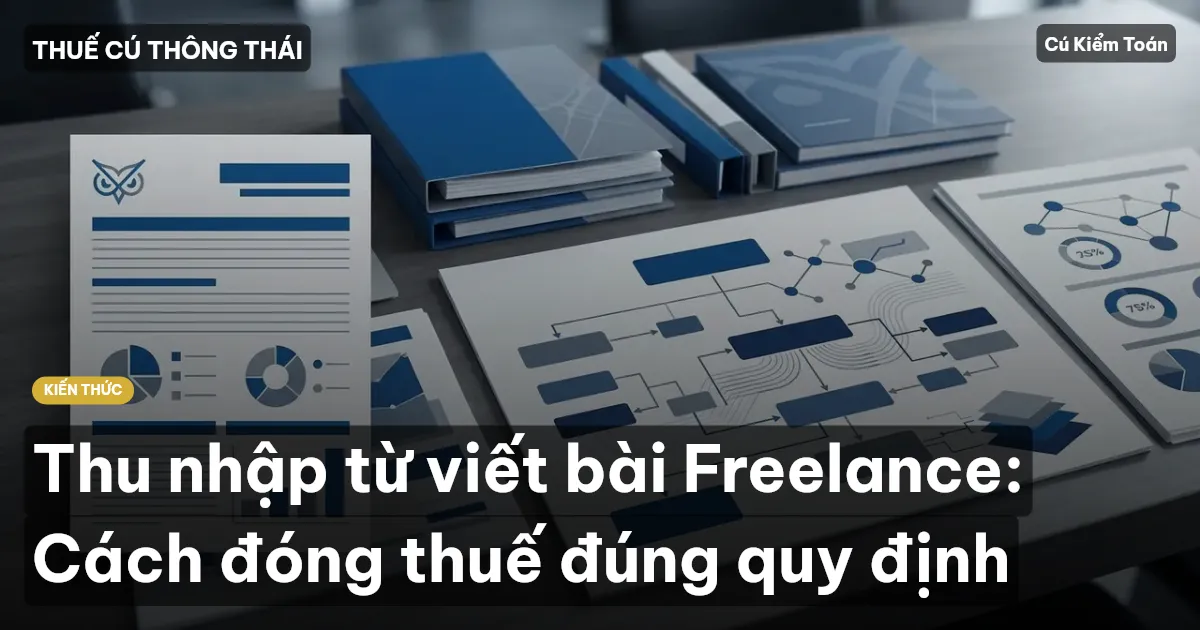 Thu nhập từ viết bài Freelance: Cách đóng thuế đúng quy định