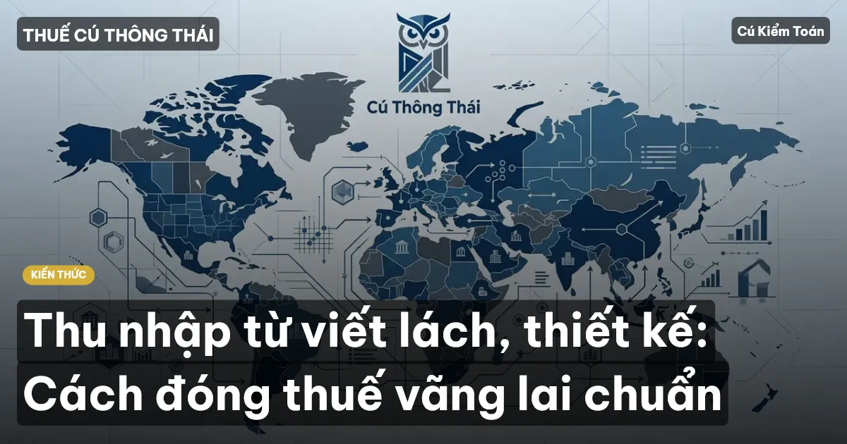 Thu nhập từ viết lách, thiết kế: Cách đóng thuế vãng lai chuẩn